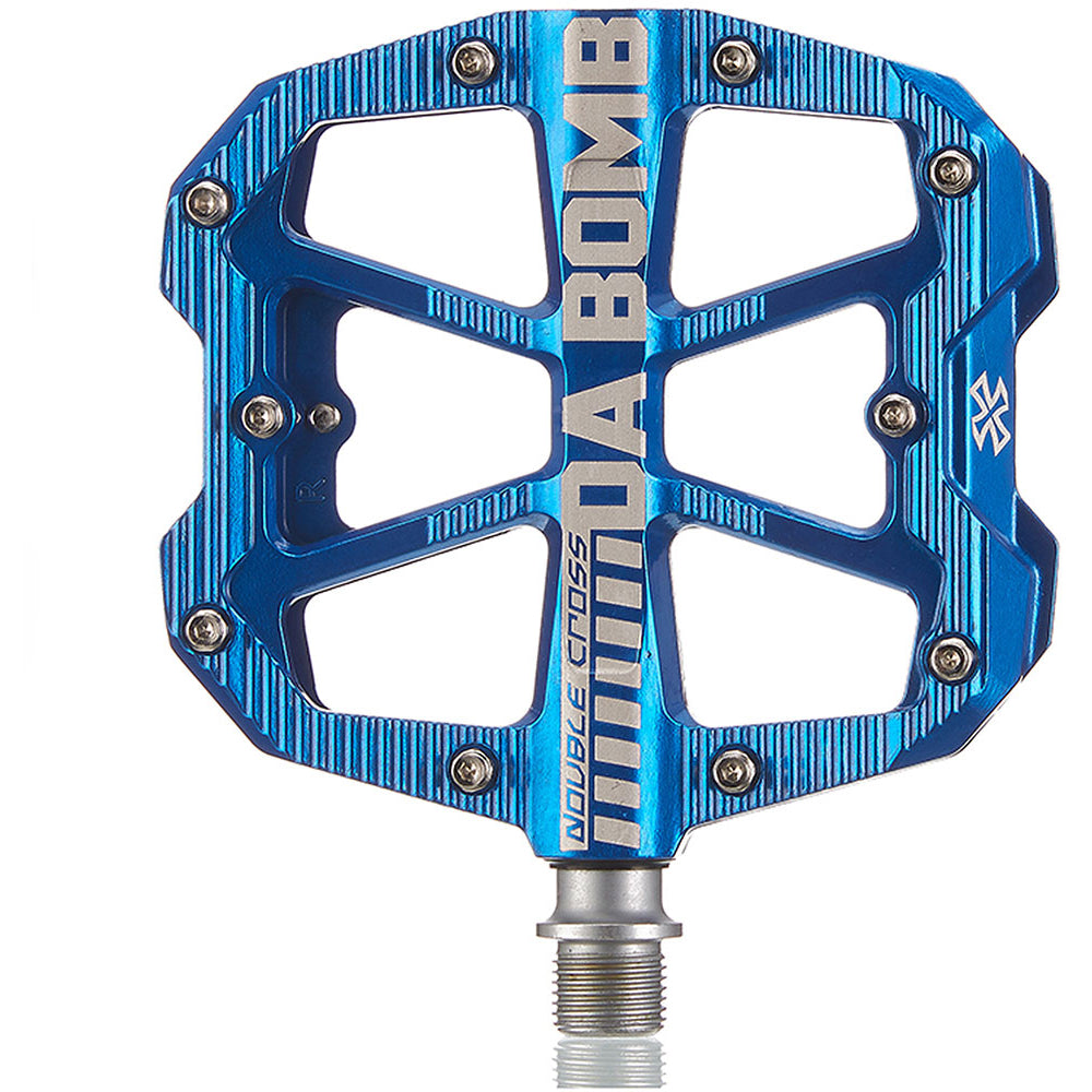 DaBomb Double Cross Alloy Pedal - Blue