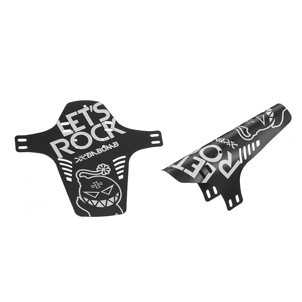 DaBomb Front Mud Guard - Black - White