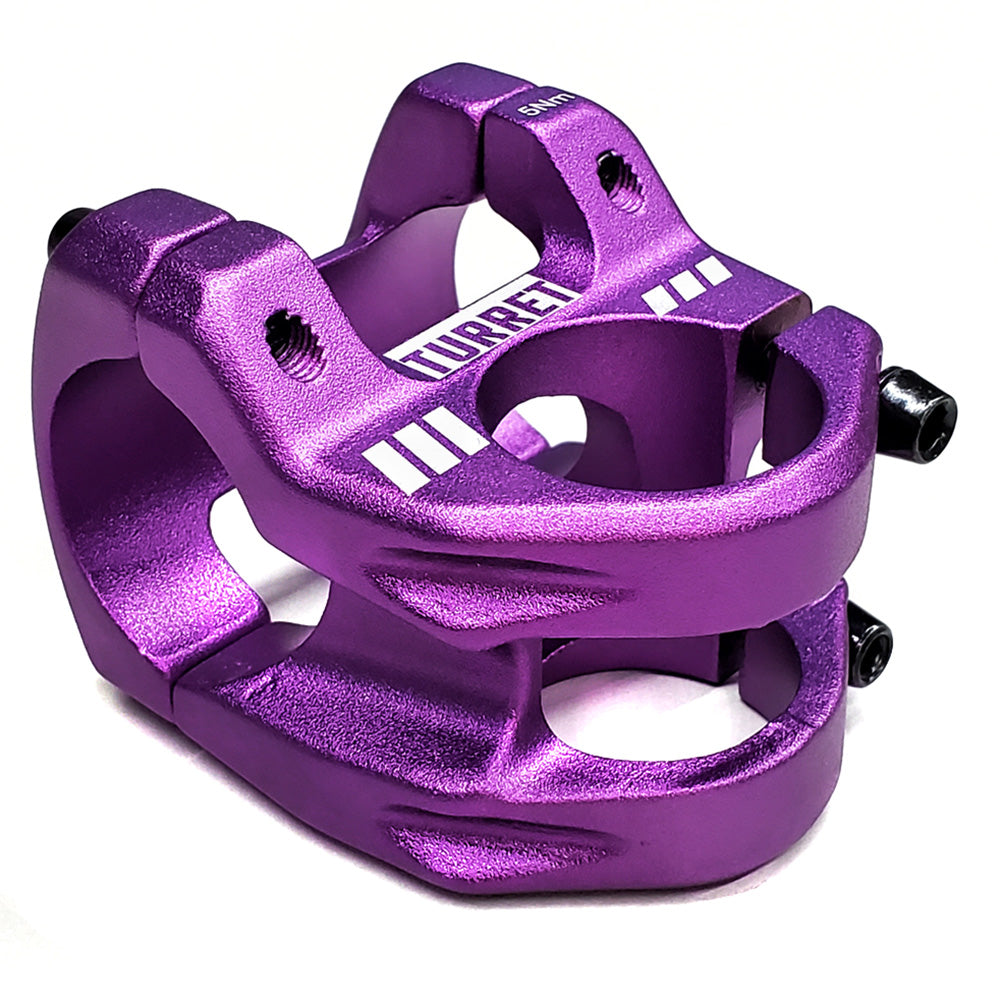 DaBomb Turret Stem - Purple - 31.8mm - 35mm x 0 Degree - 1 1-8th Inch