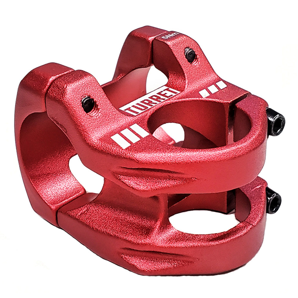 DaBomb Turret Stem - Red - 31.8mm - 35mm x 0 Degree - 1 1-8th Inch