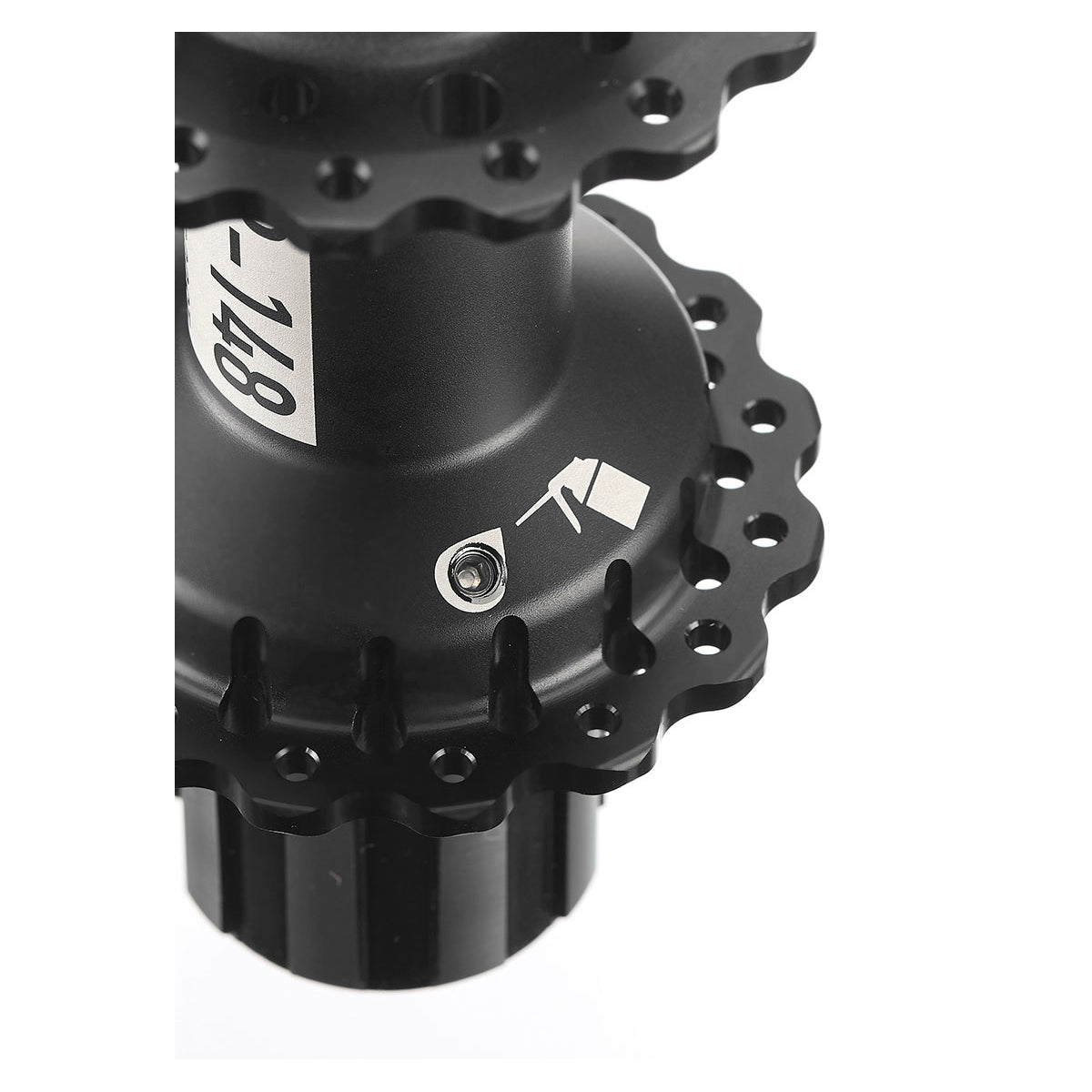 DaBomb UFO 6 Bolt Disc Rear Hub - Shimano HG Splined - Black - 12x148mm Boost - 6 Bolt - Rear - 32 Hole