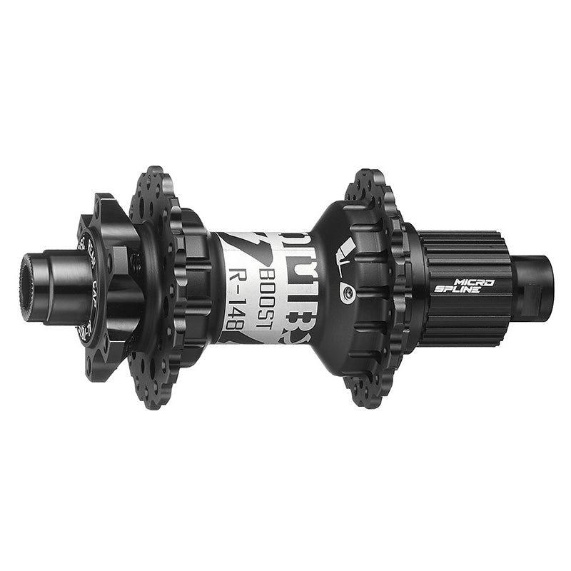DaBomb UFO 6 Bolt Disc Rear Hub - Shimano Micro Spline - Black - 12x148mm Boost - 6 Bolt - Rear - 32 Hole
