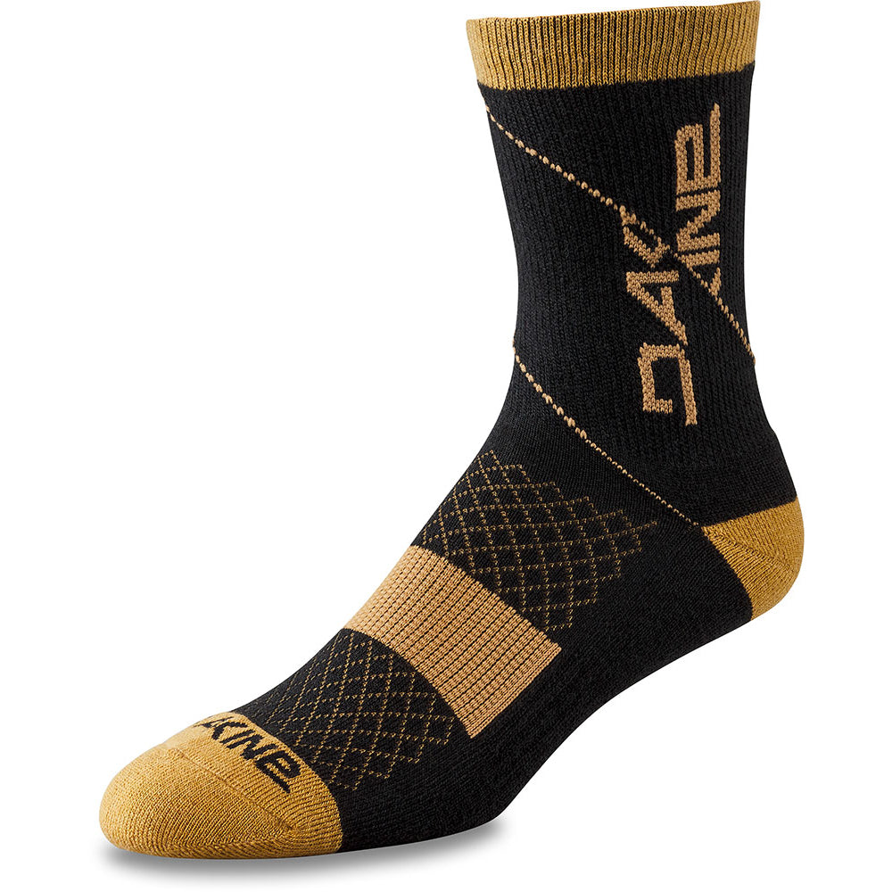 Dakine Berm Crew Socks - M-L - Black - Tan