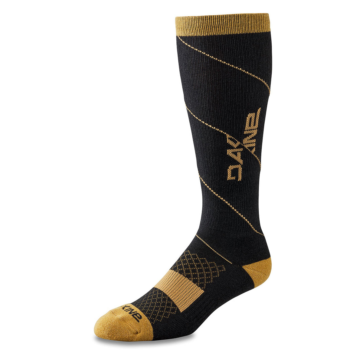 Dakine Berm Tall Socks - S-M - Black - Tan