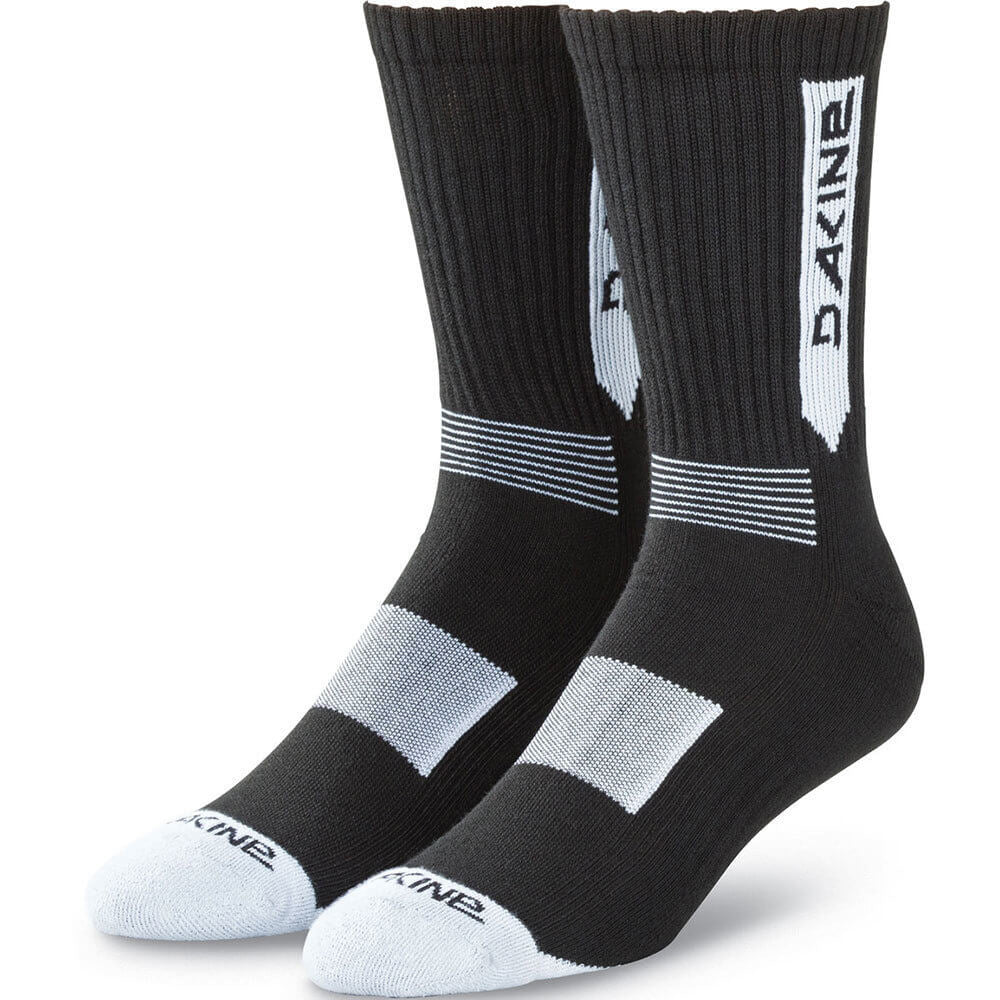 Dakine Step Up Socks - S-M - Black - White