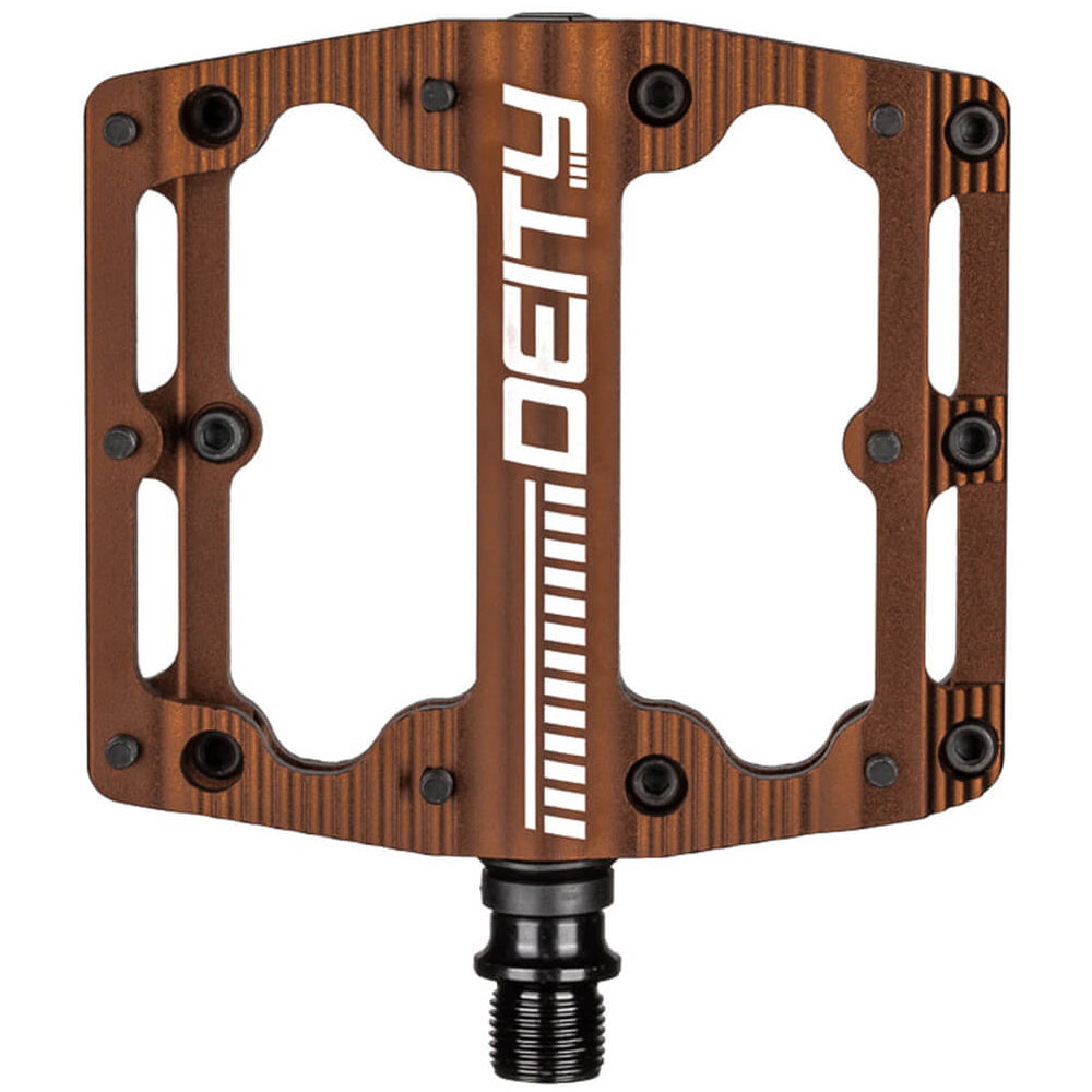 Deity Black Kat Alloy Flat Pedals - Bronze