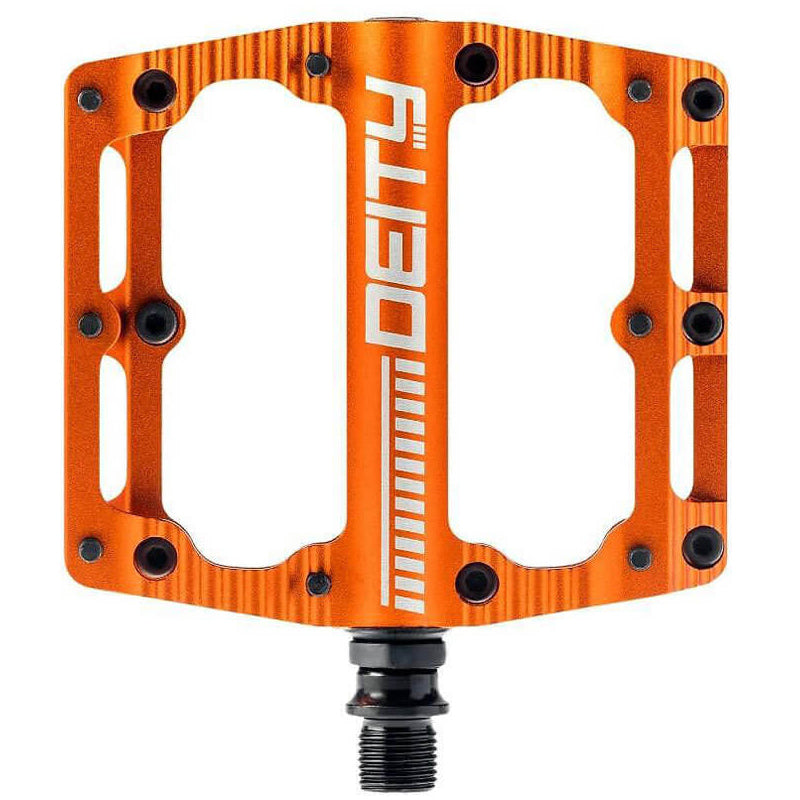 Deity Black Kat Flat Pedals - Orange