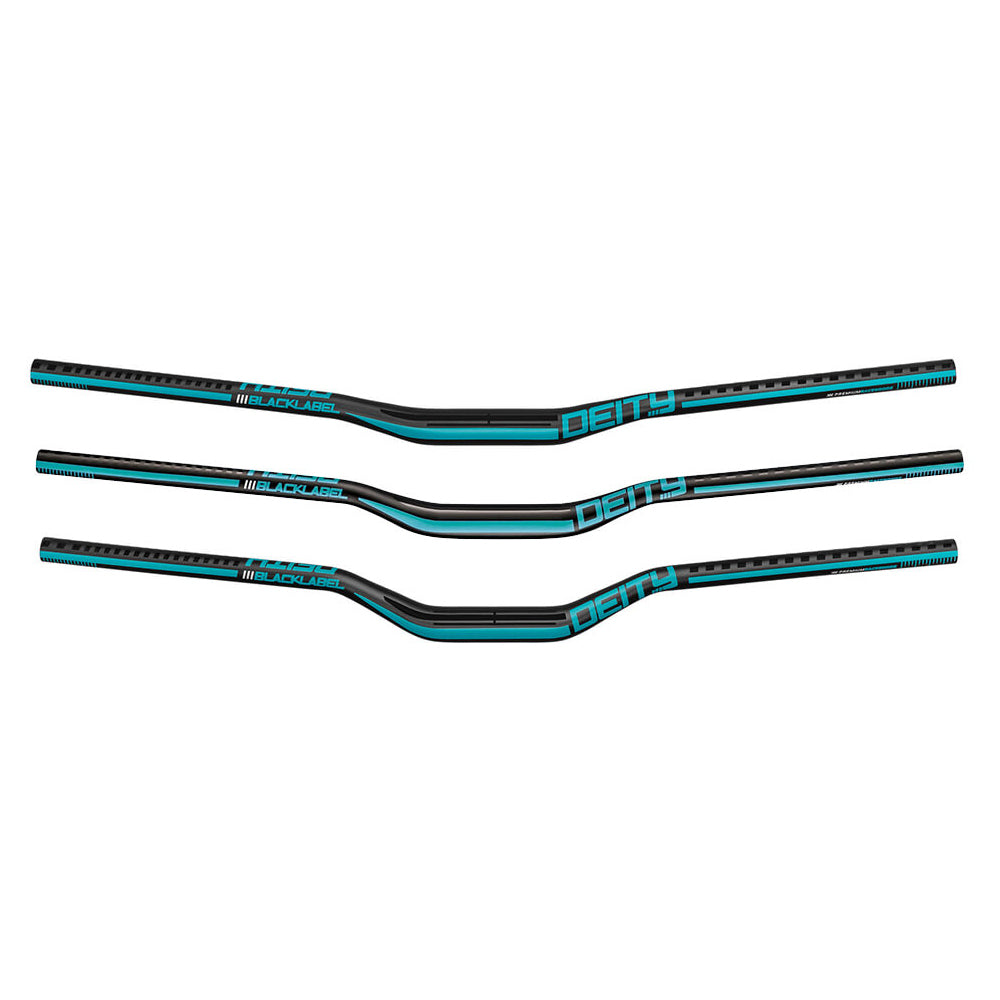 Deity Black Label 800 Alloy Bars - Turquoise - 31.8mm - 25 Rise - 800