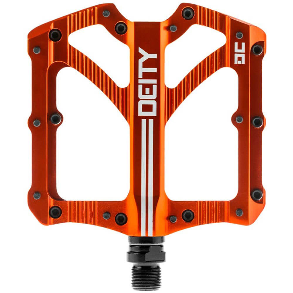 Deity Bladerunner Alloy Flat Pedals - Orange