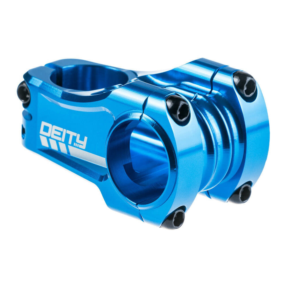 Deity Copperhead Stem - Blue - 31.8mm - 50mm x 0 Degree - 1 1-8th Inch