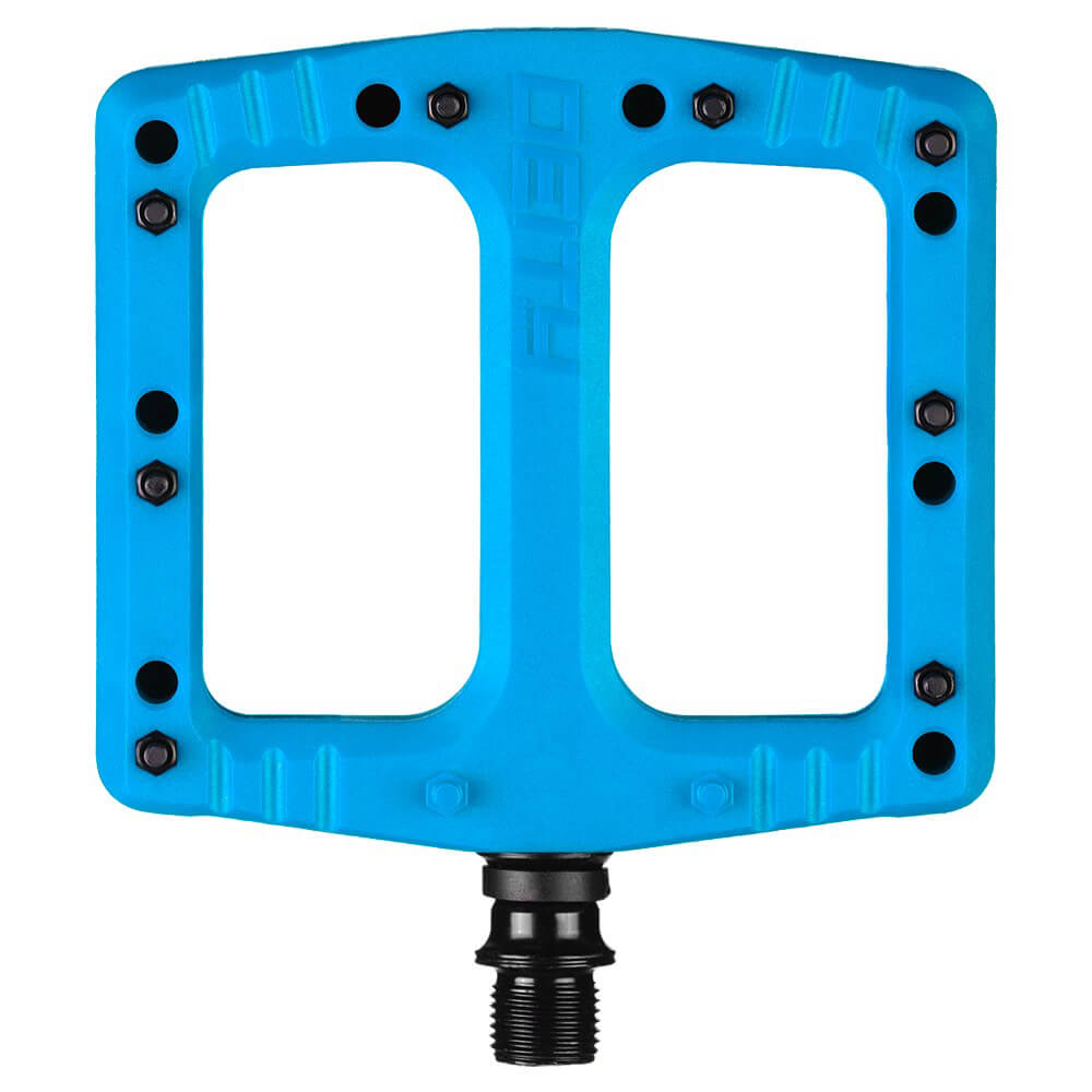 blue mtb pedals Deity Deftrap Composite Pedals - Blue
