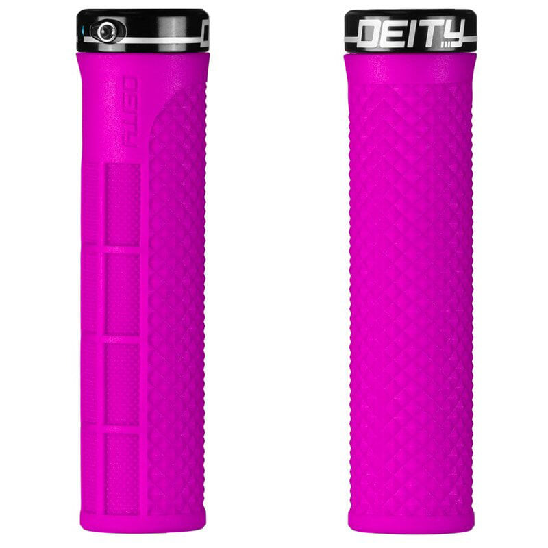 Deity Lockjaw Single Clamp Lock On Grips - Pink