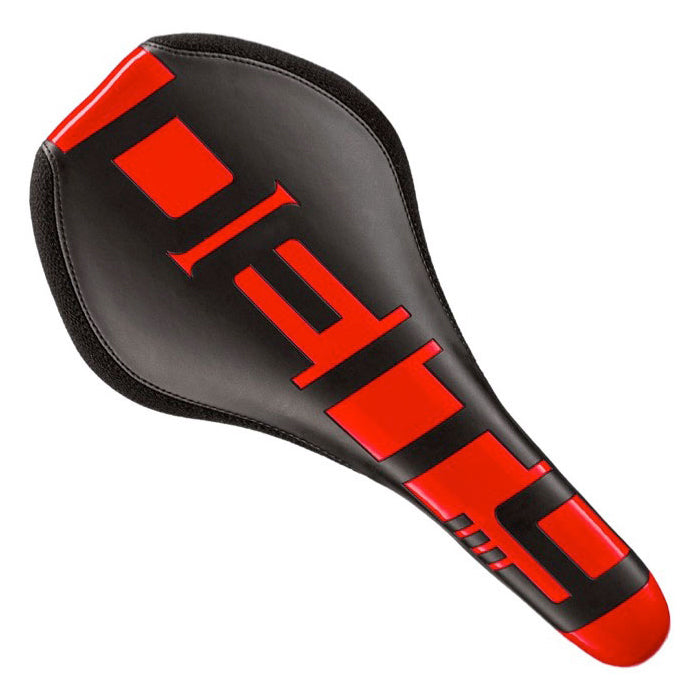 Deity Speedtrap AM Saddle - Black - Red - Cr-Mo Rails
