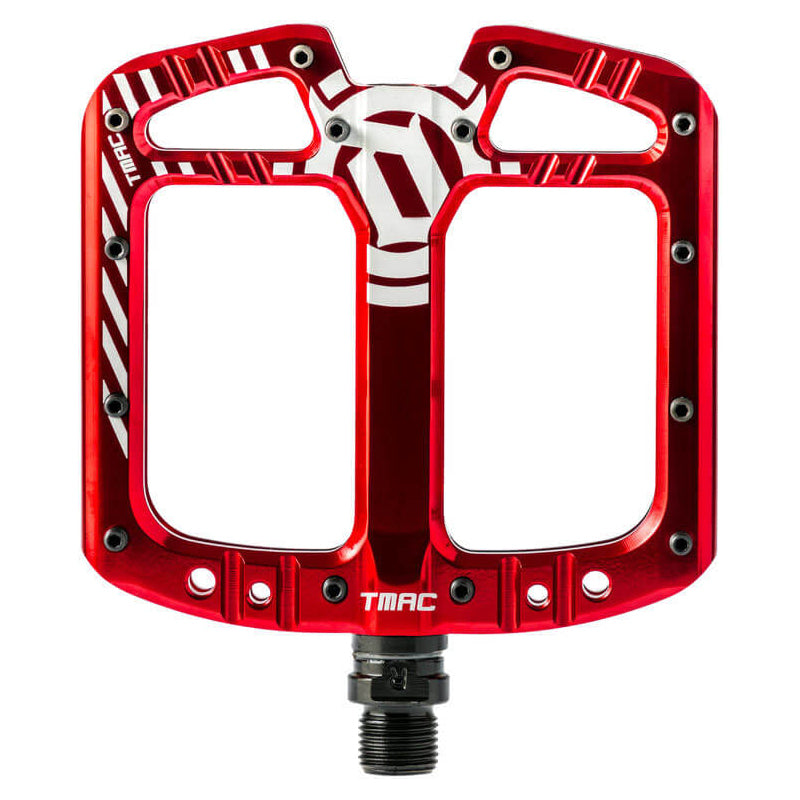 Deity TMAC Alloy Flat Pedals - Red