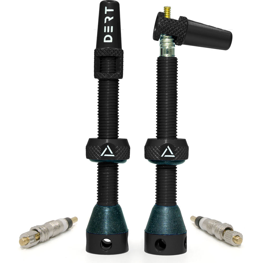 Dert Premium Tubeless Valve Kit - Black - V2 - 60mm