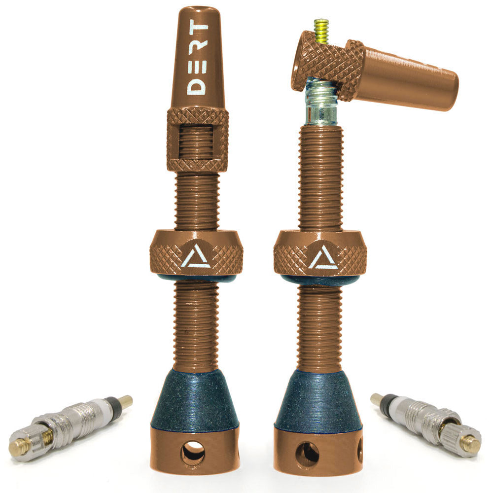 Dert Premium Tubeless Valve Kit - Copper - V2 - 44mm