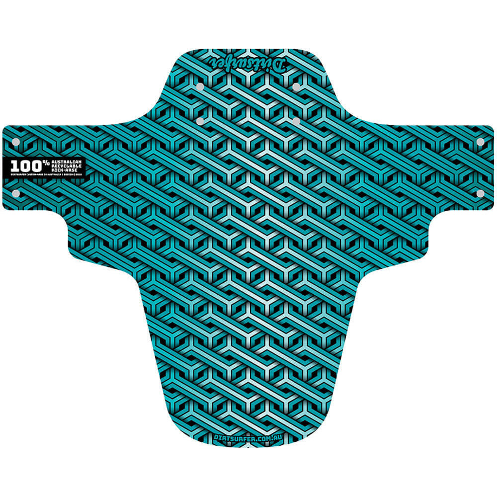Dirtsurfer Mud Guard Fender - Geoweave Turquoise