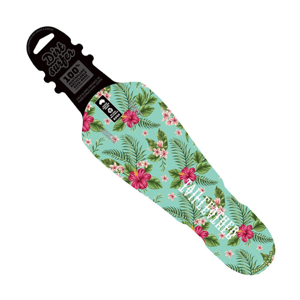 Dirtsurfer Tailfeather Rear Mud Guard - Hibiscus 2