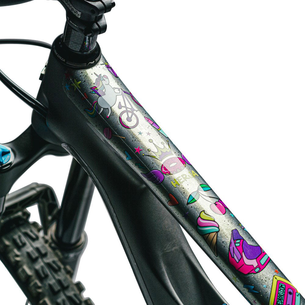 DyedBro Unicorn Glitter Bike Protection Film