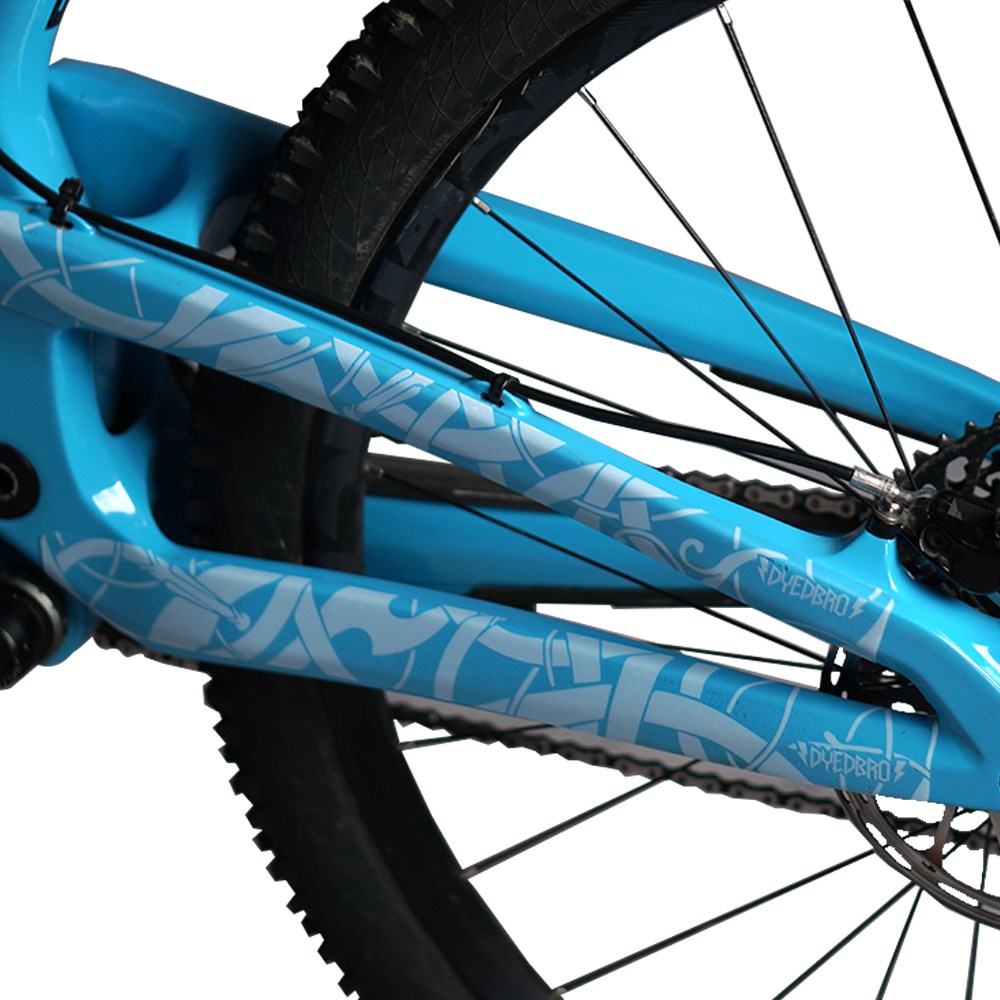 DyedBro Viking Bike Protection Film - Clear - White