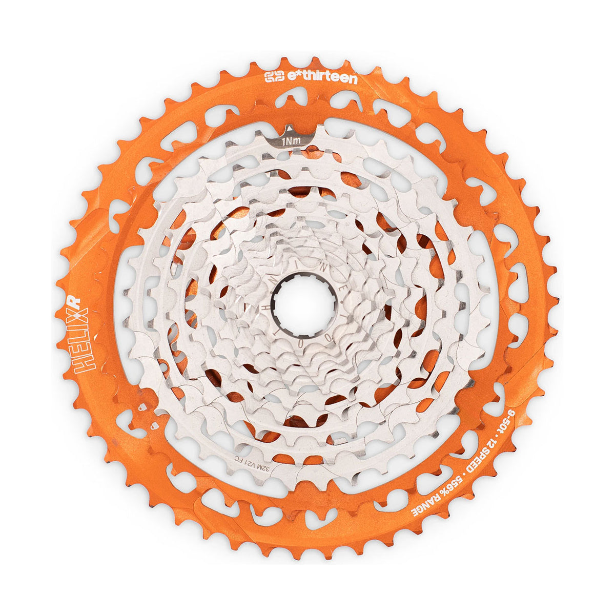 E-Thirteen Helix 12 Speed Race Cluster - XD Driver - Naranja - 42-50T - 12 Speed