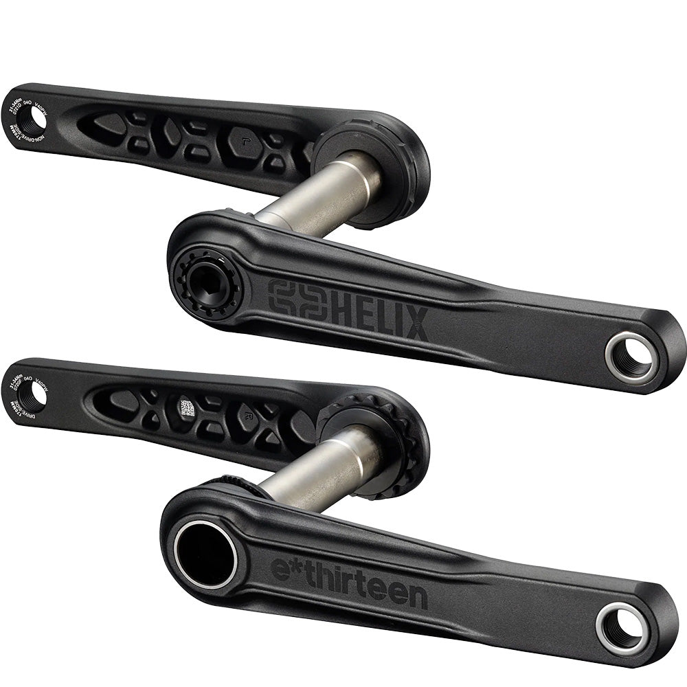 E-Thirteen Helix Crank Arms - 175mm - 24mm - 68-73mm - E-Thirteen Direct Mount - No Spider - No Chainring - Black