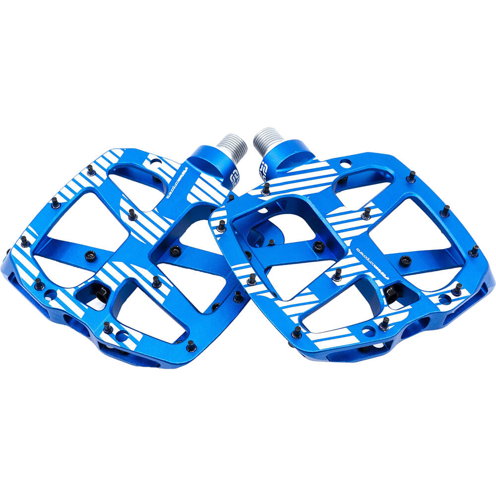 E-Thirteen Plus Alloy Flat Pedals - Blue