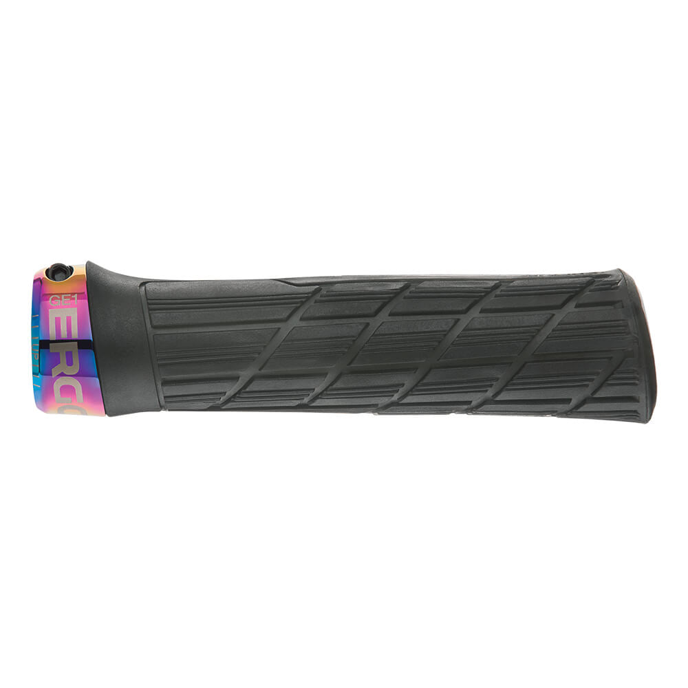 Ergon GE1 EVO Lock On Grips - Factory Frozen Black - Oil Slick - 2020