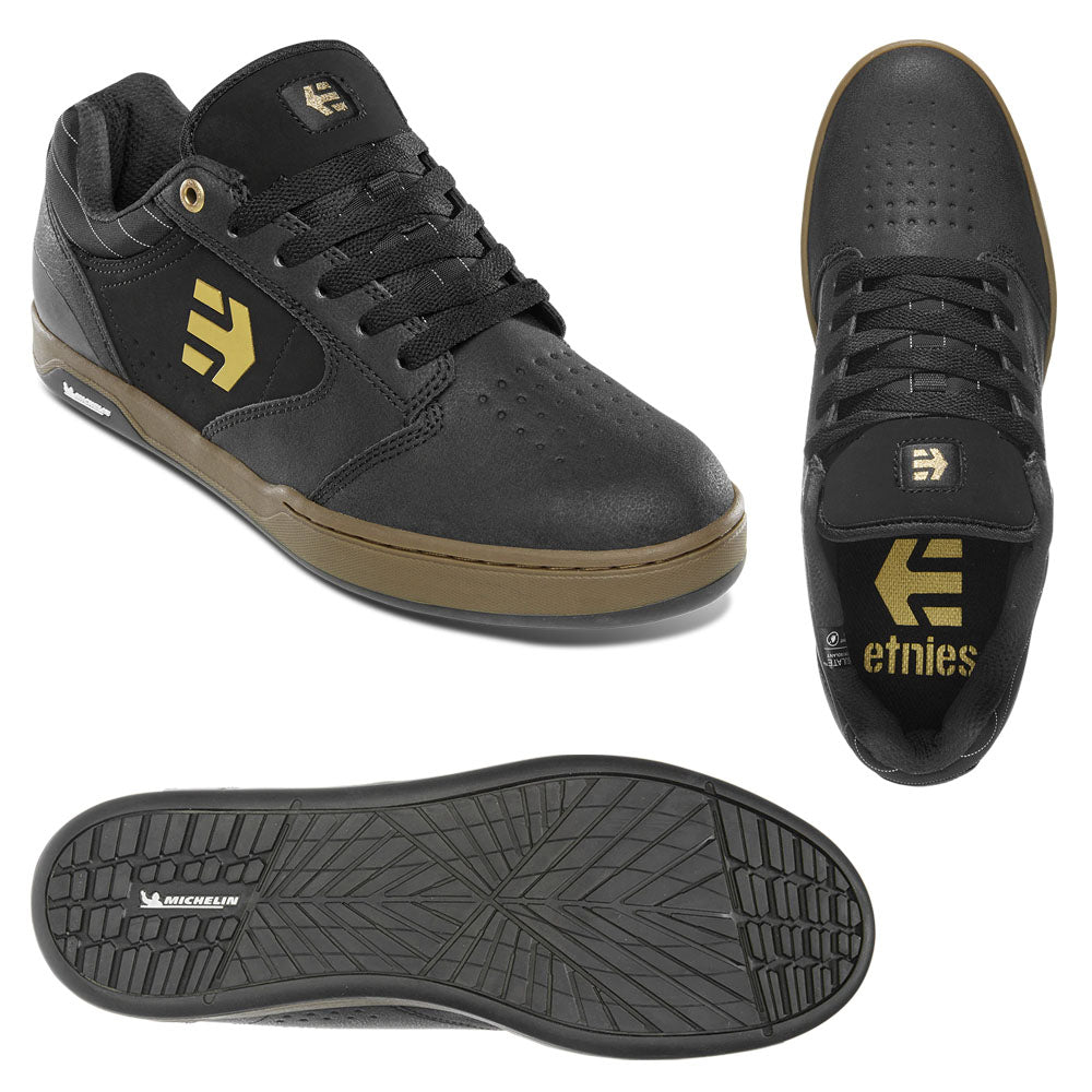 Etnies Camber Crank Flat Shoes - US 9.5 - Black - Gum
