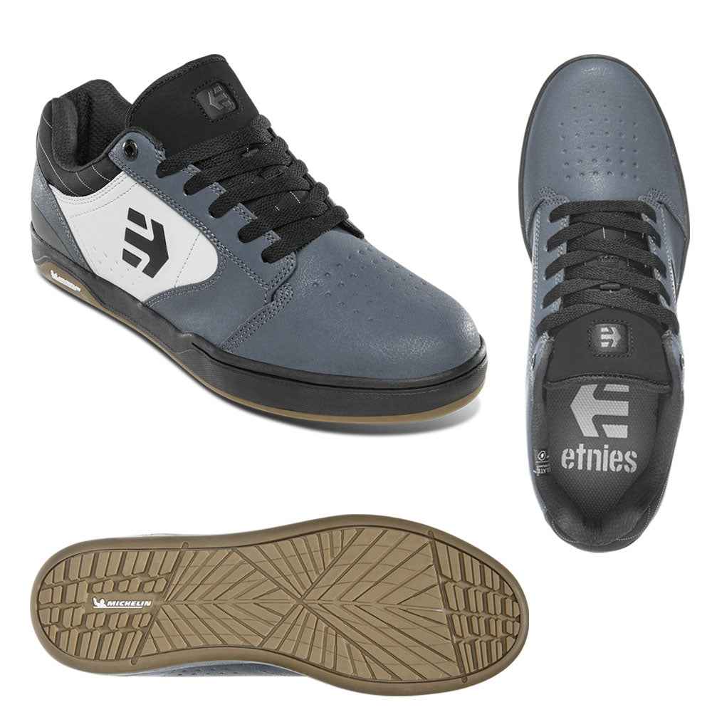 Etnies Camber Crank Flat Shoes - US 11.5 - Grey - Black - Gum