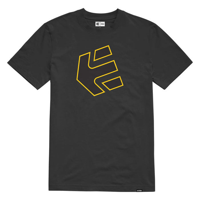 Etnies Crank Tee - XL - Black - Yellow