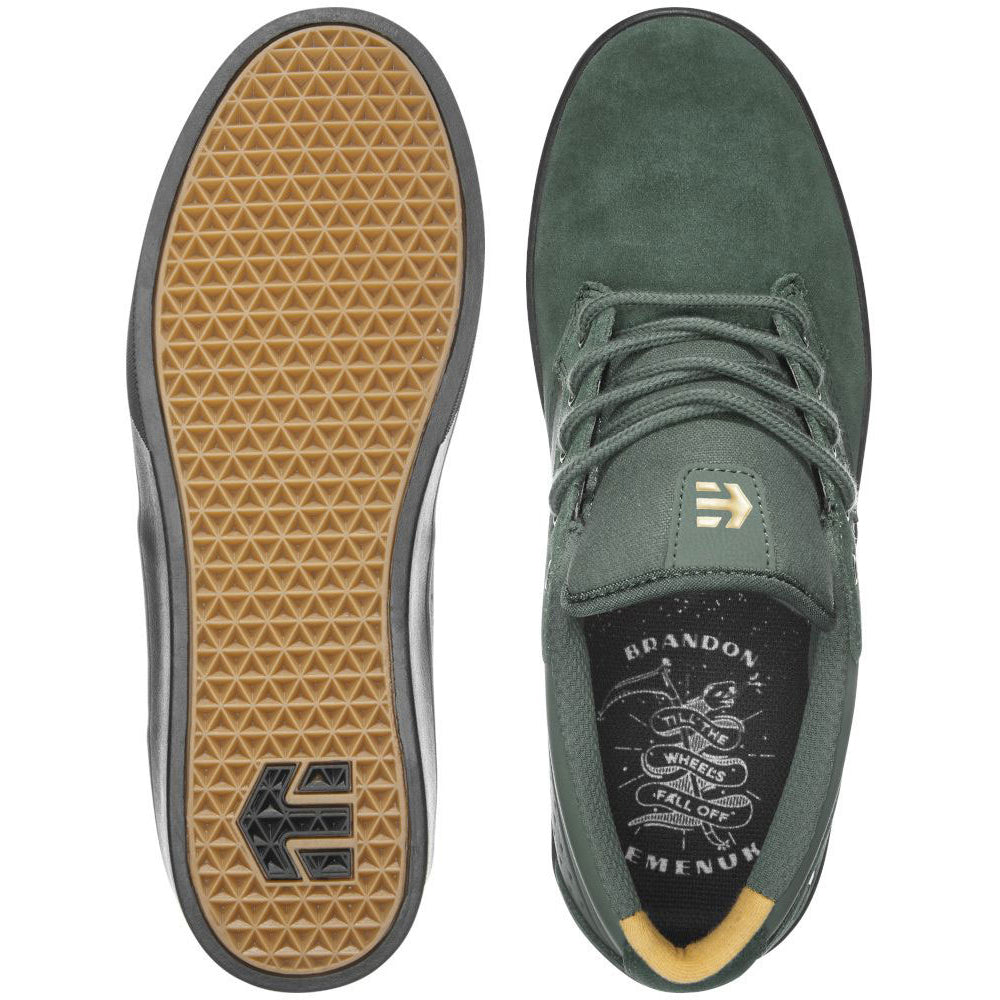 Etnies Jameson Mid Crank Flat Shoes - US 13.0 - Dark Green