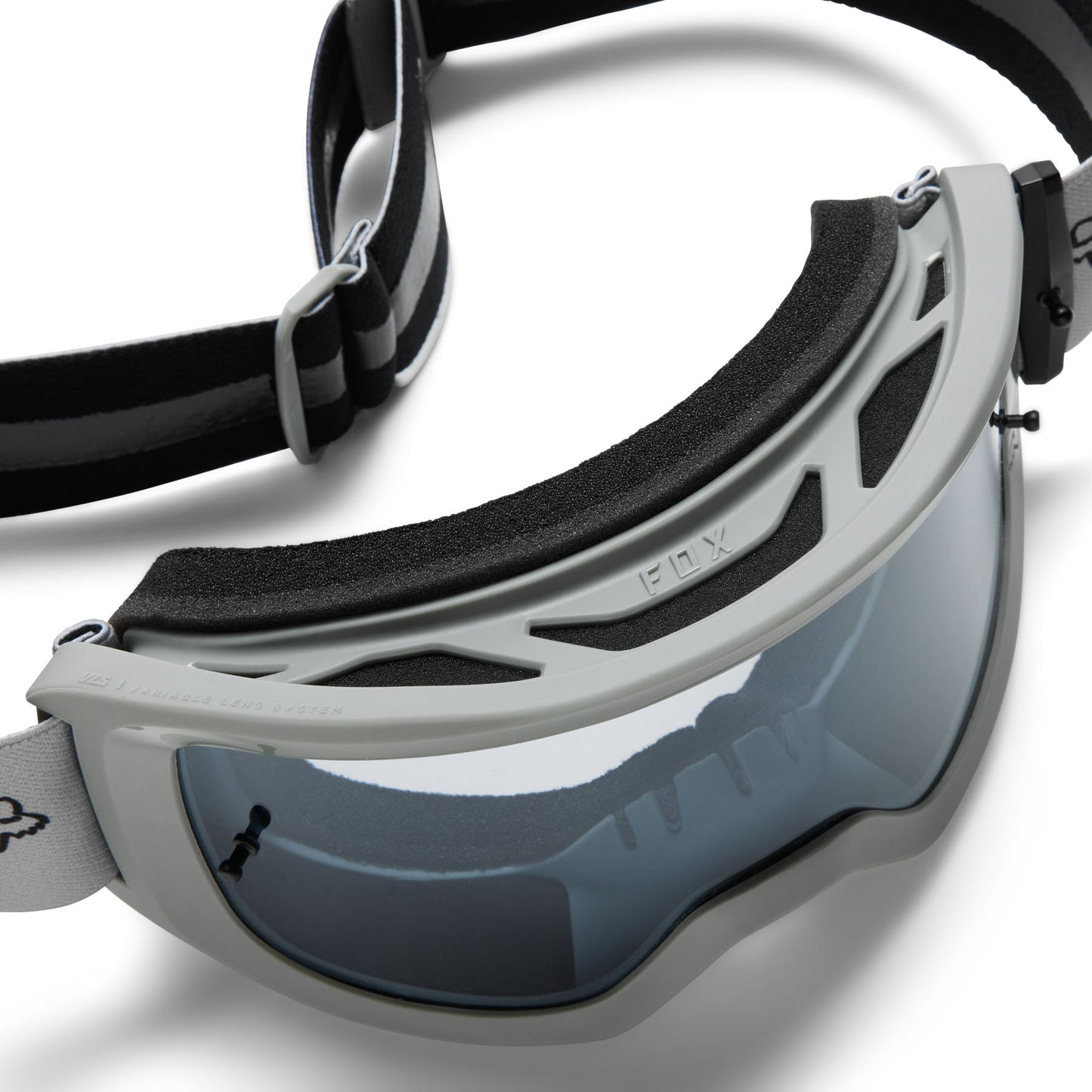 Fox Main Statk Goggles - One Size Fits Most - Steel Grey - Smoke Grey Lens