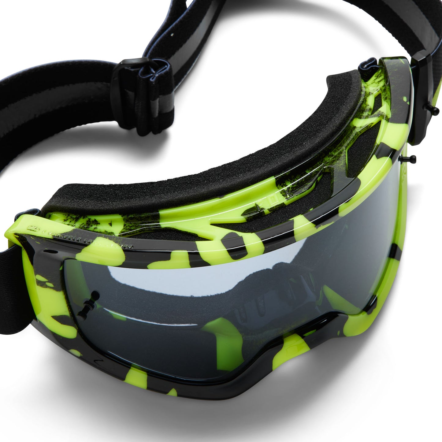 Fox Main Morphic Goggles - One Size Fits Most - Black - Yellow - Smoke Grey Lens