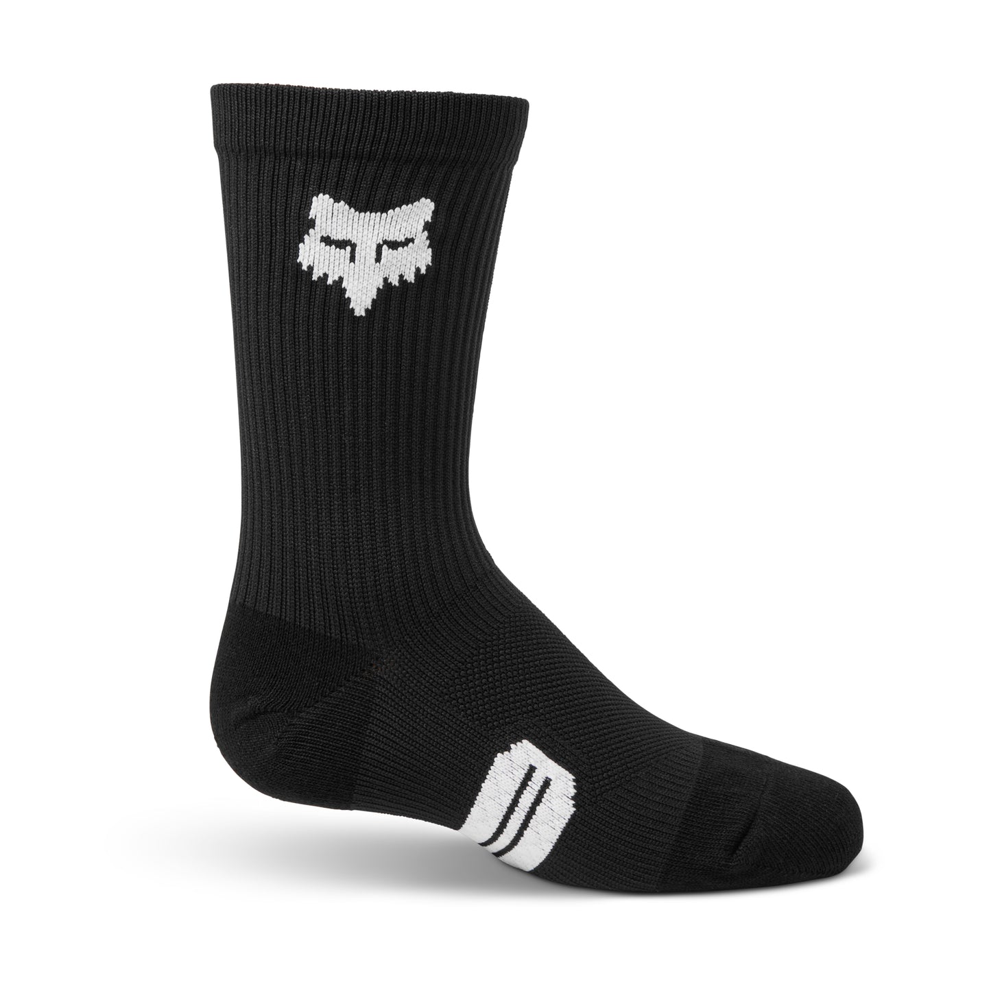 Fox Youth 6" Ranger Crew Socks - L - Black