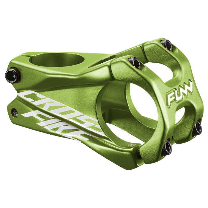 FUNN Crossfire Stem - Green - 31.8mm - 35mm x 0 Degree - 1 1-8th Inch