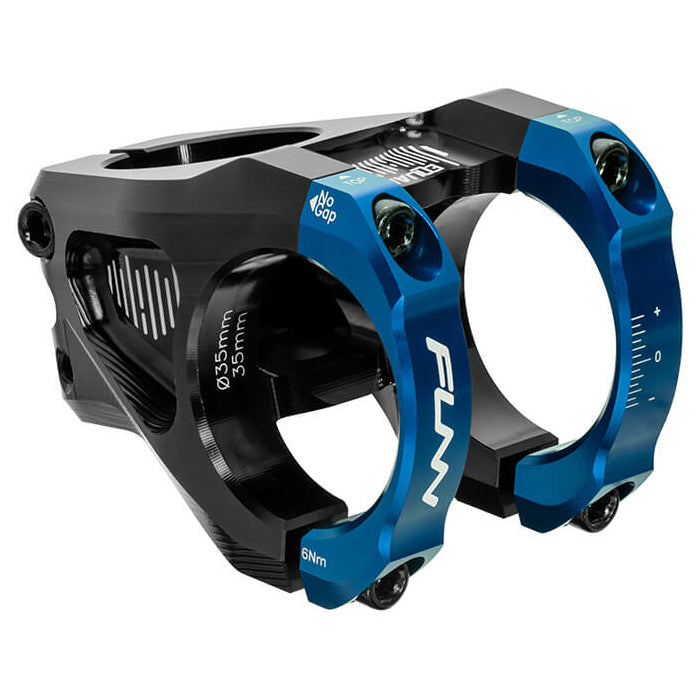 FUNN Equalizer Stem - Blue - 35mm - 42mm x 10 Degree - 1 1-8th Inch