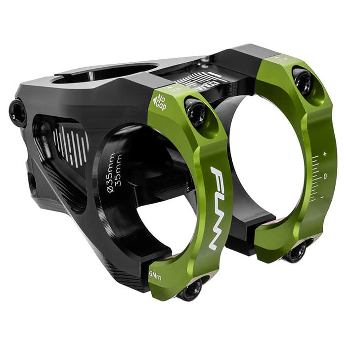 FUNN Equalizer Stem - Green - 35mm - 42mm x 10 Degree - 1 1-8th Inch