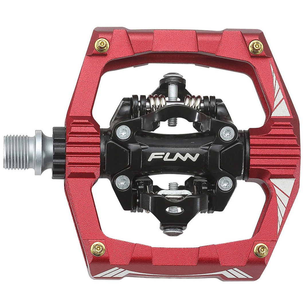 FUNN Ripper SPD Pedals - Red