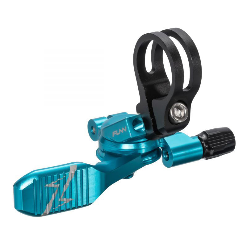 FUNN Updown Dropper Lever - Turquoise - V2 - 22.2mm Bar Clamp