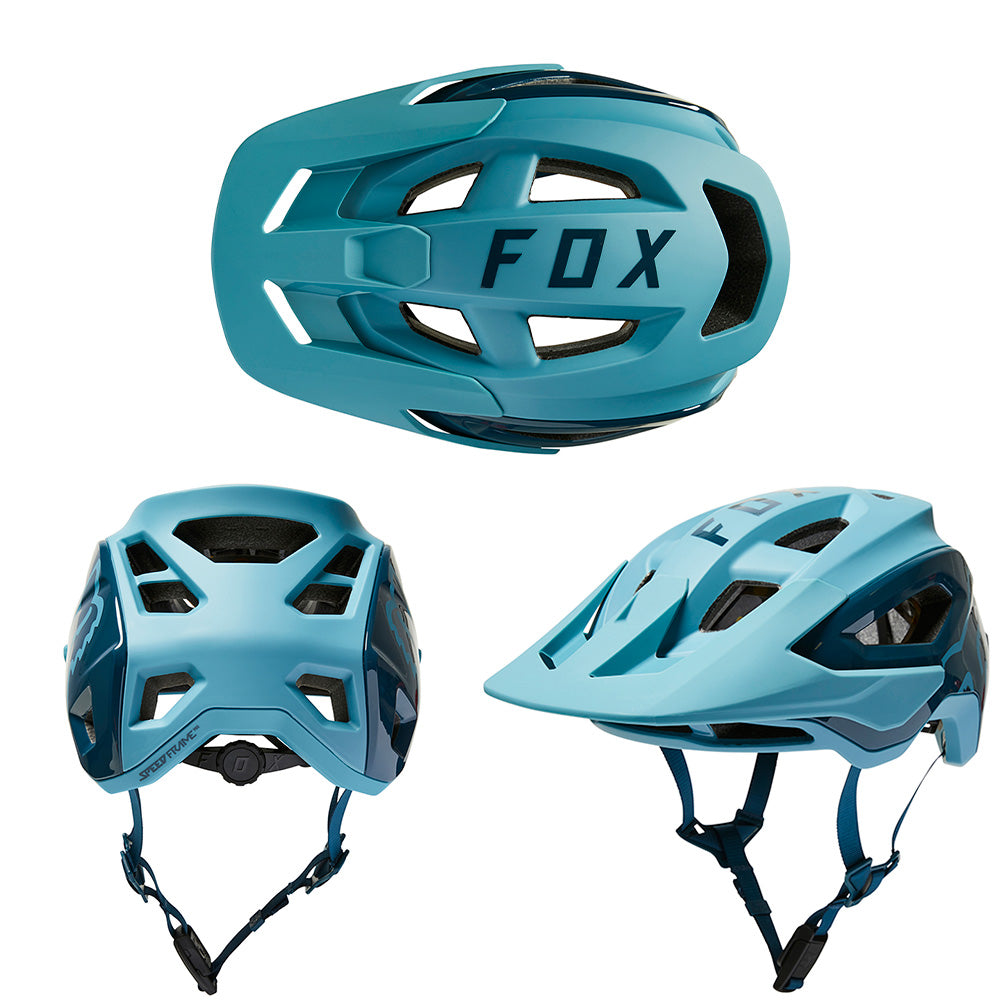 Fox Speedframe Pro MIPS Helmet - L - Sulphur Blue - AS-NZSÂ 2063-2008 Standard