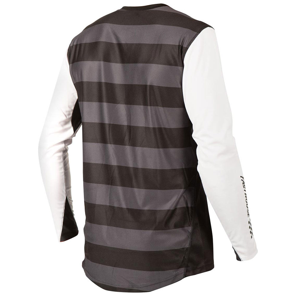 Fasthouse Alloy Block Long Sleeve Jersey - S - White - Black