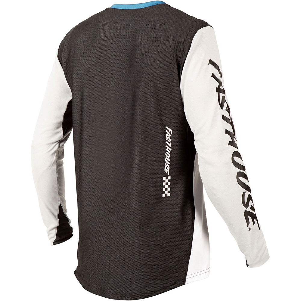 Fasthouse Alloy Kilo Youth Long Sleeve Jersey - Youth S - Slate - White