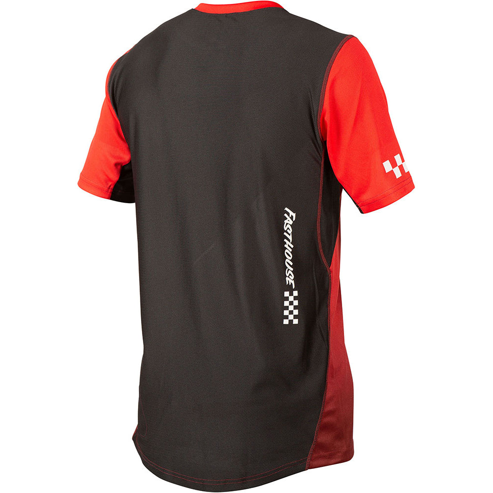 Fasthouse Alloy Slade Short Sleeve Jersey - M - Red - Black