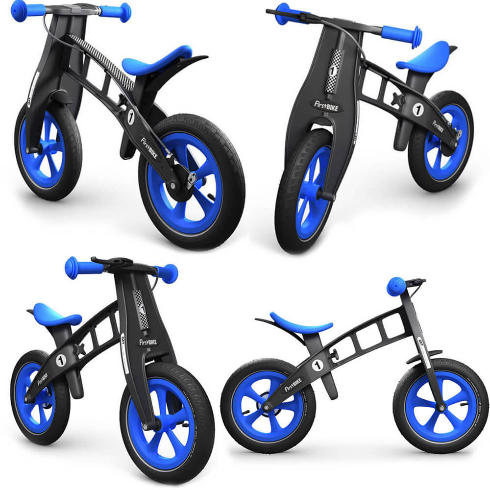 FirstBIKE Limited Edition Kids Bike With Air Tyres - Black - Blue