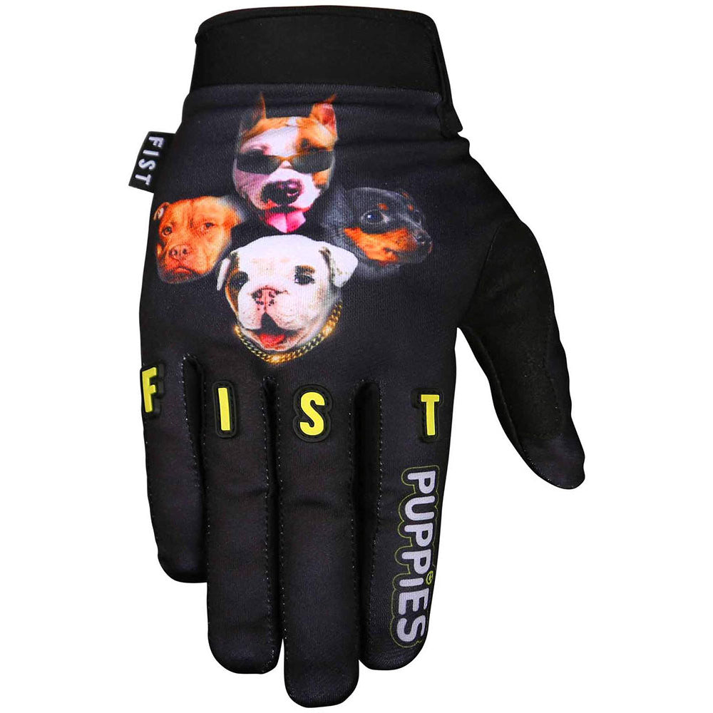 Fist Handwear Puppies Make Me Happy Strapped Glove