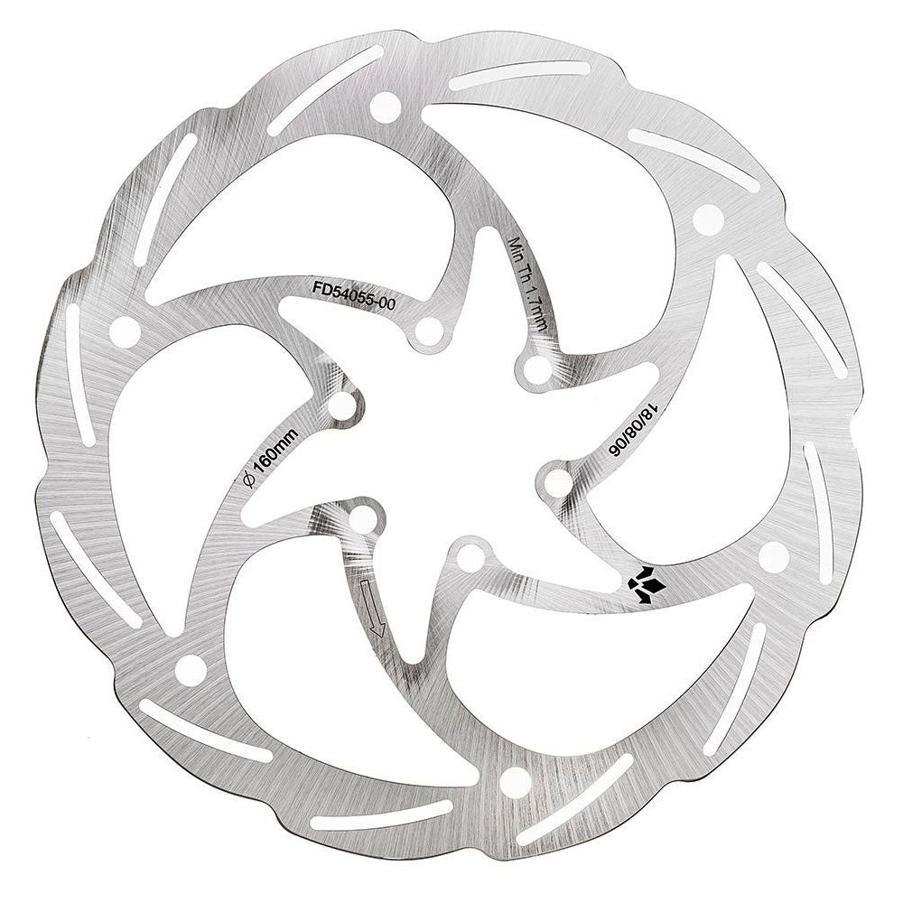 Formula Monolithic Disc Brake Rotor - 160mm - 6 Bolt - Standard - 1.8mm to 1.9mm
