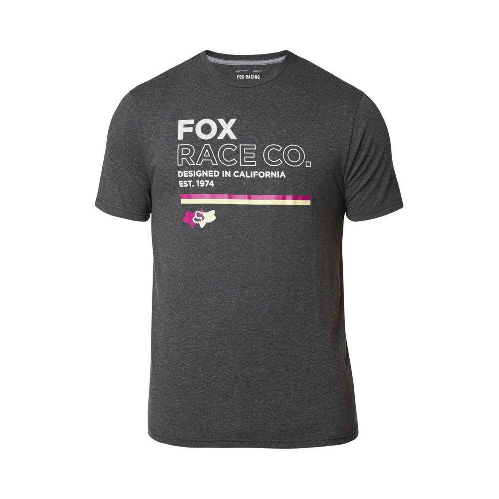Fox Analog Short Sleeve Tech Tee - XL - Heather Black
