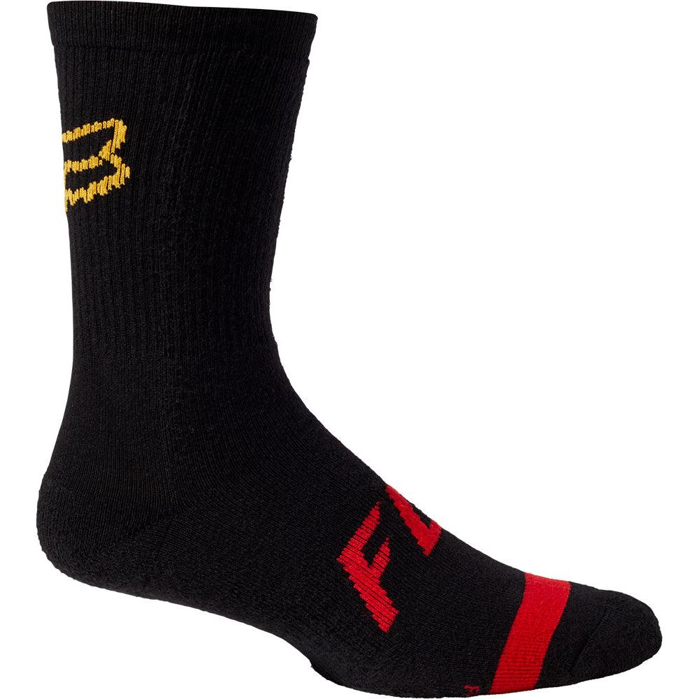 Fox Defend 8 Inch Socks - L-XL - Black