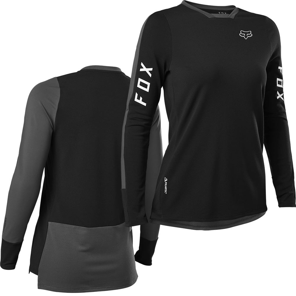 Fox Defend Pro Women's Long Sleeve Jersey - Women's S - Black